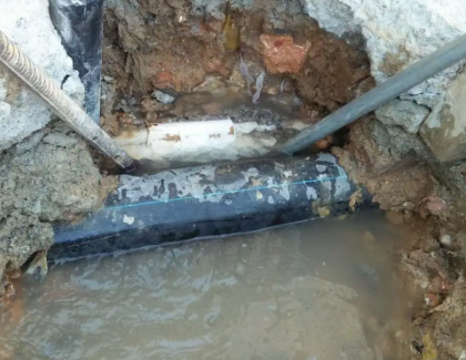 新田测漏水之水管漏水